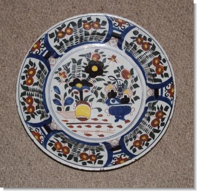GOOD POLYCROME CHARGER LOW COUNTRIES  c.1750