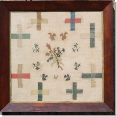 C S 1812, DARNING SAMPLER