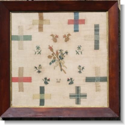 C S 1812, DARNING SAMPLER