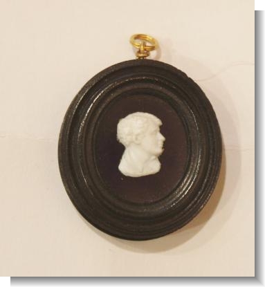 LORD BYRON MINIATURE MEDALION att. J.Tassie